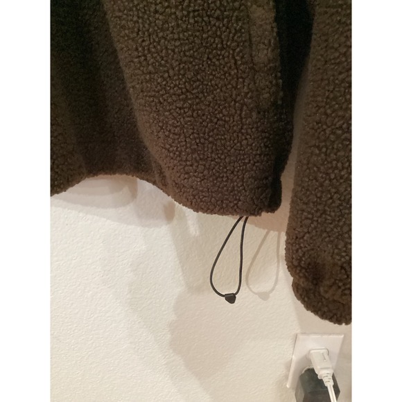 Honor‎ The Gift Script Sherpa Pullover Brown HTG230361 Size L (Oversized Fit) - Picture 14 of 14